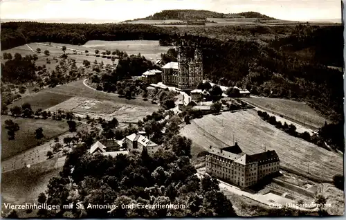 42105 - Deutschland - Bad Staffelstein , Vierzehnheiligen mit St. Antonius und Exerzitienheim - gelaufen