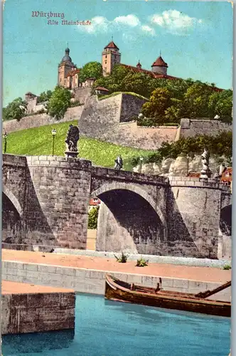 42139 - Deutschland - Würzburg , Alte Mainbrücke - nicht gelaufen