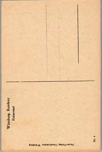 42144 - Deutschland - Würzburg , Residenz , Kaisersaal - nicht gelaufen