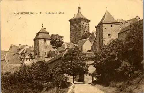 42147 - Deutschland - Rothenburg o. Tauber , Kobolzellertor - gelaufen