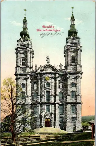 42159 - Deutschland - Staffelstein , Basilika , Kirche Vierzehnheiligen - gelaufen 1915