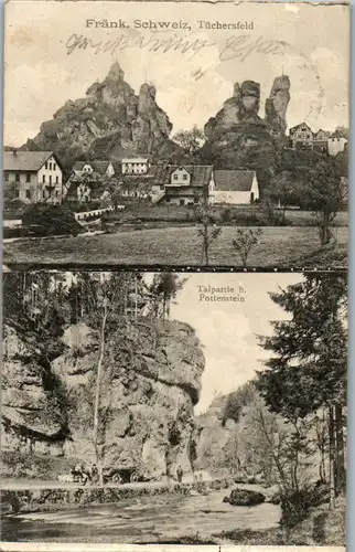 42160 - Deutschland - Tüchersfeld , Talpartie bei Pottenstein , Fränkische Schweiz - gelaufen 1910
