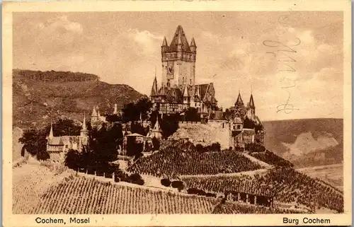 42164 - Deutschland - Cochem ,  Kochem a. Mosel , Burg Cochem - gelaufen 1930