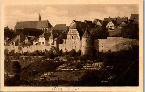 42203 - Deutschland - Rothenburg o. Tauber , Blick auf ehem. Johanniter u. Franziskaner Kloster - nicht gelaufen