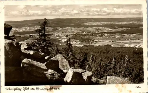 42209 - Deutschland - Reichenbach , Blick v. d. Kösseine , Mühlbühl u. Nagel , Kösseinegipfel - gelaufen