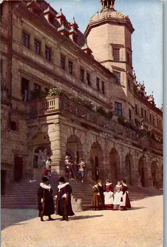 42216 - Deutschland - Rothenburg o. Tauber , Vor dem Rathaus - nicht gelaufen