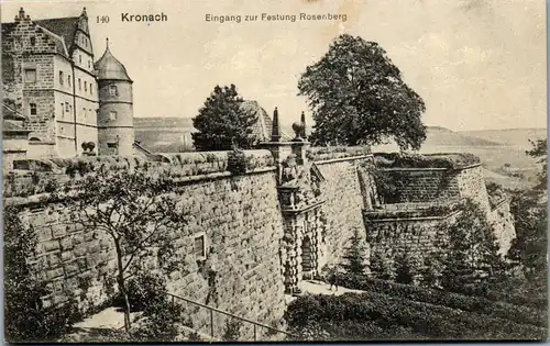 42218 - Deutschland - Kronach , Eingang zur Festung Rosenberg - nicht gelaufen