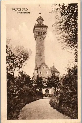 42229 - Deutschland - Würzburg , Frankenwarte - gelaufen 1913