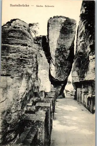 42252 - Deutschland - Bastei , Sächsische Schweiz , Bastei Brücke - nicht gelaufen