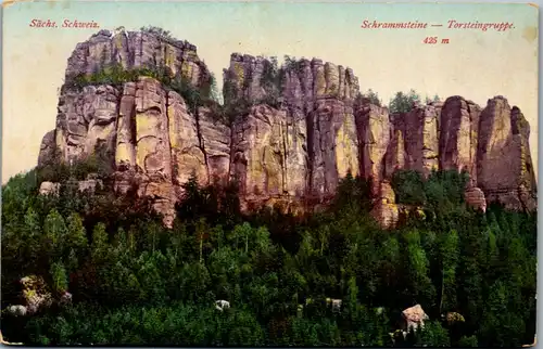 42263 - Deutschland - Schrammsteine , Sächsische Schweiz , Schrammsteine , Torsteingruppe - nicht gelaufen