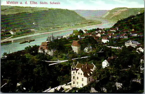 42275 - Deutschland - Wehlen , a. d. Elbe , Sächsische Schweiz - nicht gelaufen 1908