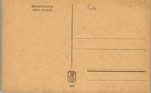 42282 - Deutschland - Bastei , Basteibrücke , Sächsische Schweiz - nicht gelaufen