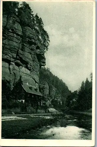 42289 - Deutschland - Herrnskretschen , Elbsandsteingebirge - nicht gelaufen 1925