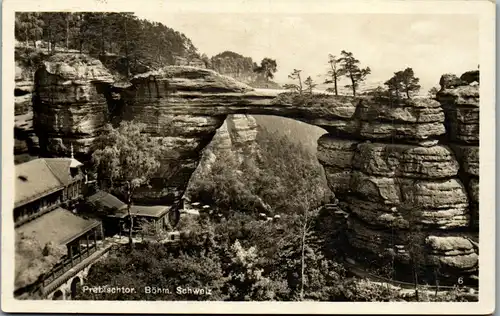 42290 - Deutschland - Prebischtor , Böhmische Schweiz - gelaufen 1932