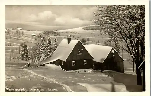 42298 - Deutschland - Schellerhau , Erzgebirge , Wintersportplatz , Winter - nicht gelaufen