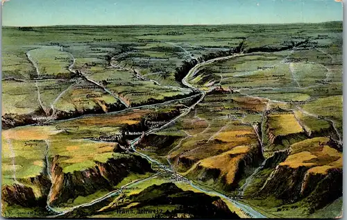 42301 - Deutschland - Landkarte , Landkarte Fränkische Schweiz - nicht gelaufen