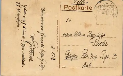 42309 - Deutschland - Aschaffenburg , Schloßansicht - gelaufen 1918