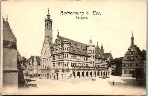 42314 - Deutschland - Rothenburg o. Tauber , Rathaus - nicht gelaufen