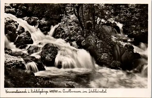 42321 - Deutschland - Warmensteinach , Fichtelgebirge , Quellwasser im Löchleinstal - gelaufen 1941