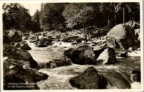 42323 - Deutschland - Höllental , Frankenwald , An der Hubertusquelle - gelaufen