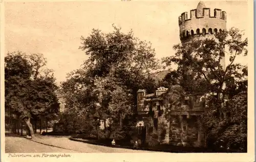 42360 - Deutschland - Jena , Pulverturm am Fürstengraben - nicht gelaufen