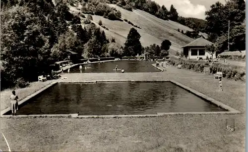 42370 - Deutschland - Unterweißbach , Thür. Wald , Schwimmbad - gelaufen 1961
