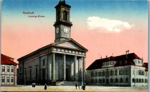 42371 - Deutschland - Ansbach , Ludwigs Kirche - nicht gelaufen