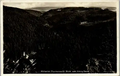 42383 - Deutschland - Höllental , Höllental , Frankenwald , Blick vom König David - gelaufen 1935