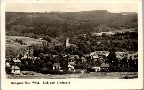 42409 - Deutschland - Königsee , Thür. Wald , Blick zum Stadtwald - gelaufen 1961