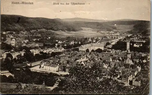 42454 - Deutschland - Hannoversch Münden , Blick von der Tillyschanze , Feldpost - gelaufen 1918