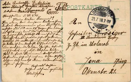 42454 - Deutschland - Hannoversch Münden , Blick von der Tillyschanze , Feldpost - gelaufen 1918