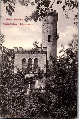 42459 - Deutschland - Hannoversch Münden , Aussichtsturm Tillyschanze - nicht gelaufen