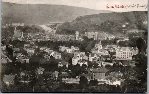 42460 - Deutschland - Hannoversch Münden , Panorama - gelaufen 1908