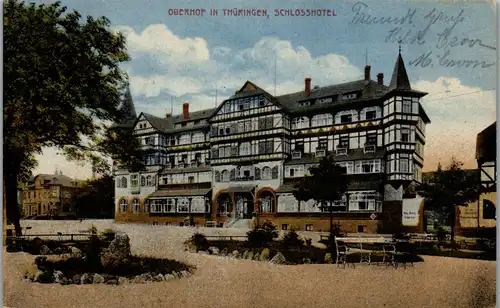 42488 - Deutschland - Oberhof , Thüringen , Schlosshotel - gelaufen 1920