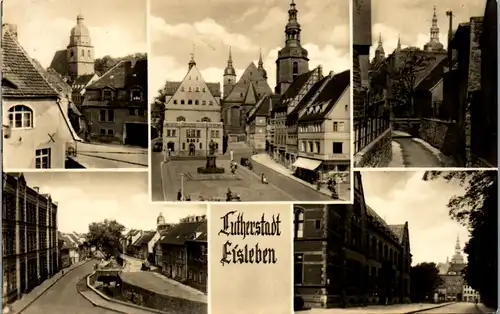 42507 - Deutschland - Eisleben , Lutherstadt , Mehrbildkarte - gelaufen 1960