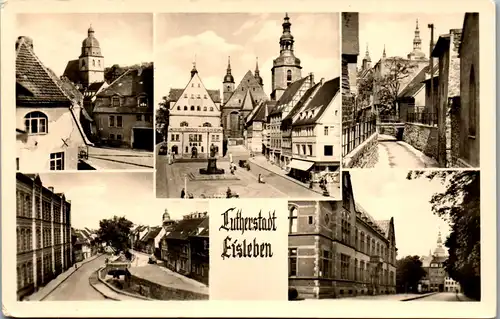 42510 - Deutschland - Eisleben , Lutherstadt , Mehrbildkarte - gelaufen 1958