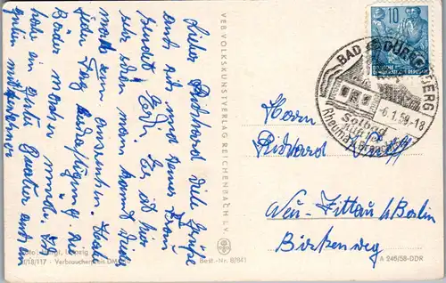 42512 - Deutschland - Bad Dürrenberg , Bad Dürrenberg , Gradieranlage mit Kurheim - gelaufen 1959