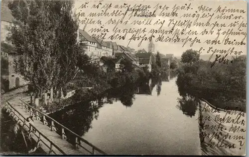 42522 - Deutschland - Allendorf , Werrapartie - gelaufen 1914