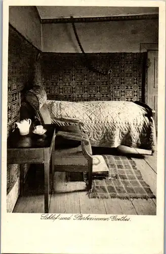 42531 - Deutschland - Weimar , Goethe Nationalmuseum , Schlaf- u. Sterbezimmer Goethe's - nicht gelaufen