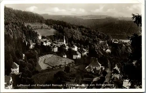 42562 - Deutschland - Berneck , Fichtelgebirge , Blick vom Rotherfelsen - gelaufen 1933