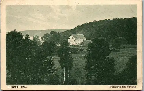 42581 - Deutschland - Lenz , Waldpartie mit Kurhaus - gelaufen 1923