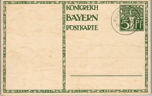 42588 - Deutschland - Ganzsache , Königreich Bayern Postkarte , Diez - nicht gelaufen