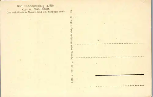 42594 - Deutschland - Bad Niederbreisig , Rhein , Panorama - nicht gelaufen