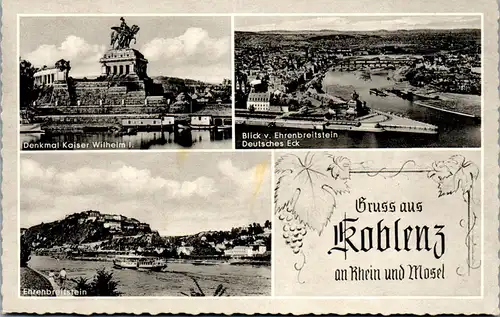 42608 - Deutschland - Koblenz , am Rhein und Mosel , Mehrbildkarte - nicht gelaufen