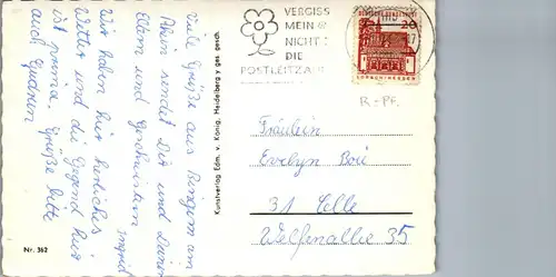 42615 - Deutschland - Rhein , Gruß , Mehrbildkarte - gelaufen 1966