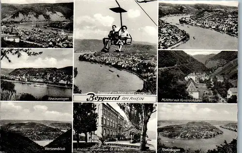 42627 - Deutschland - Boppard , Boppard , Vierseenblick , Rheinbogen , Mühltal mit Hunsrückbahn - nicht gelaufen