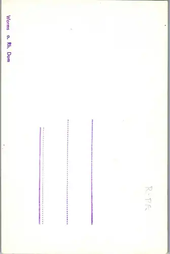 42634 - Deutschland - Worms , a. Rhein , Dom - nicht gelaufen