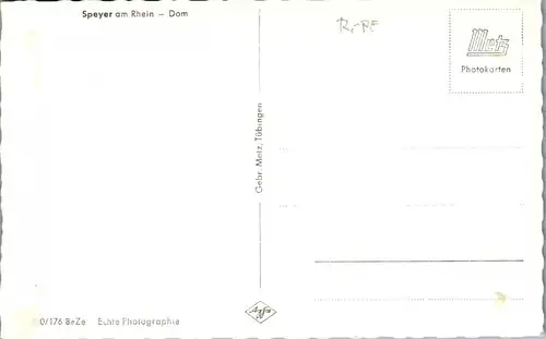 42638 - Deutschland - Speyer , am Rhein , Dom - nicht gelaufen