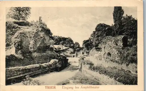 42642 - Deutschland - Trier , Eingang ins Amphitheater , Feldpost - gelaufen 1916