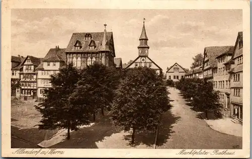 42661 - Deutschland - Allendorf , Werra , Marktplatz , Rathaus - nicht gelaufen